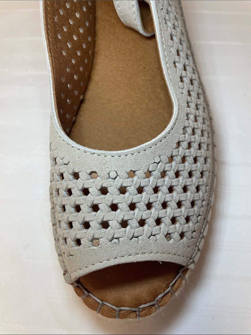 Brown’s Fullerton slingback wedge espadrille open toe sandals women’s size 8 - Picture 9 of 15